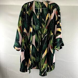 Emery Rose Garden Floral Kimono Shawl, Size: XL :31” Height 29”